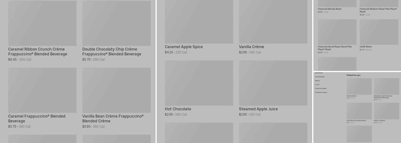 Starbucks Menu