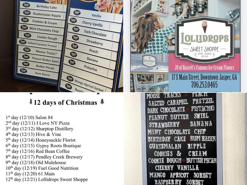 Lollidrops Sweet Shoppe Menu