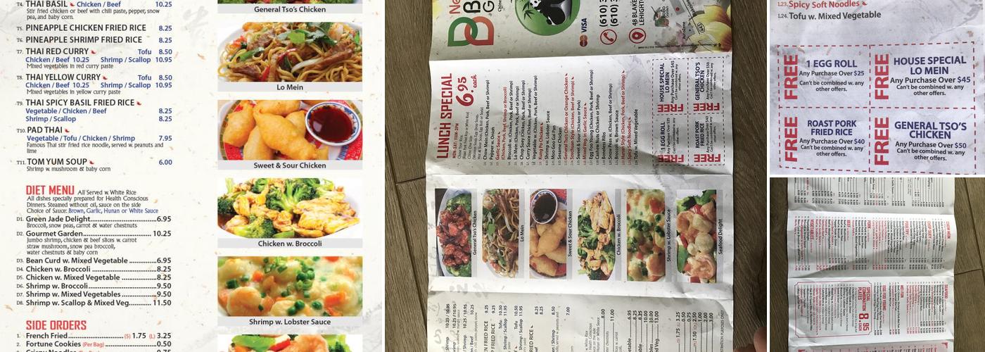 bo bo garden（Lehighton) Menu