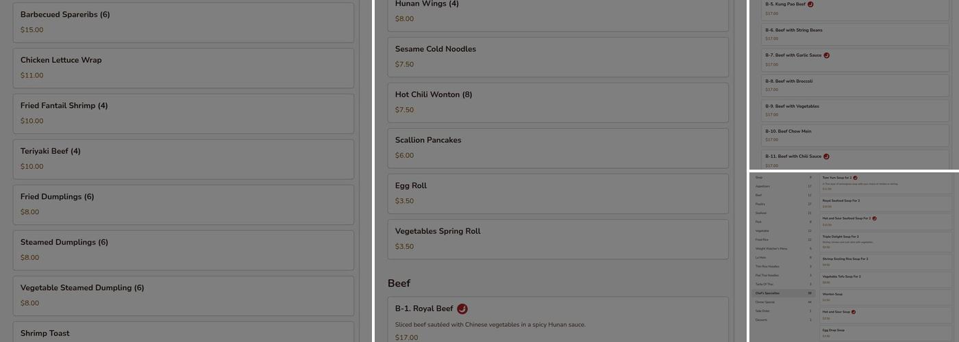 China palace Monroeville Menu