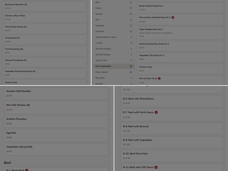 China palace Monroeville Menu