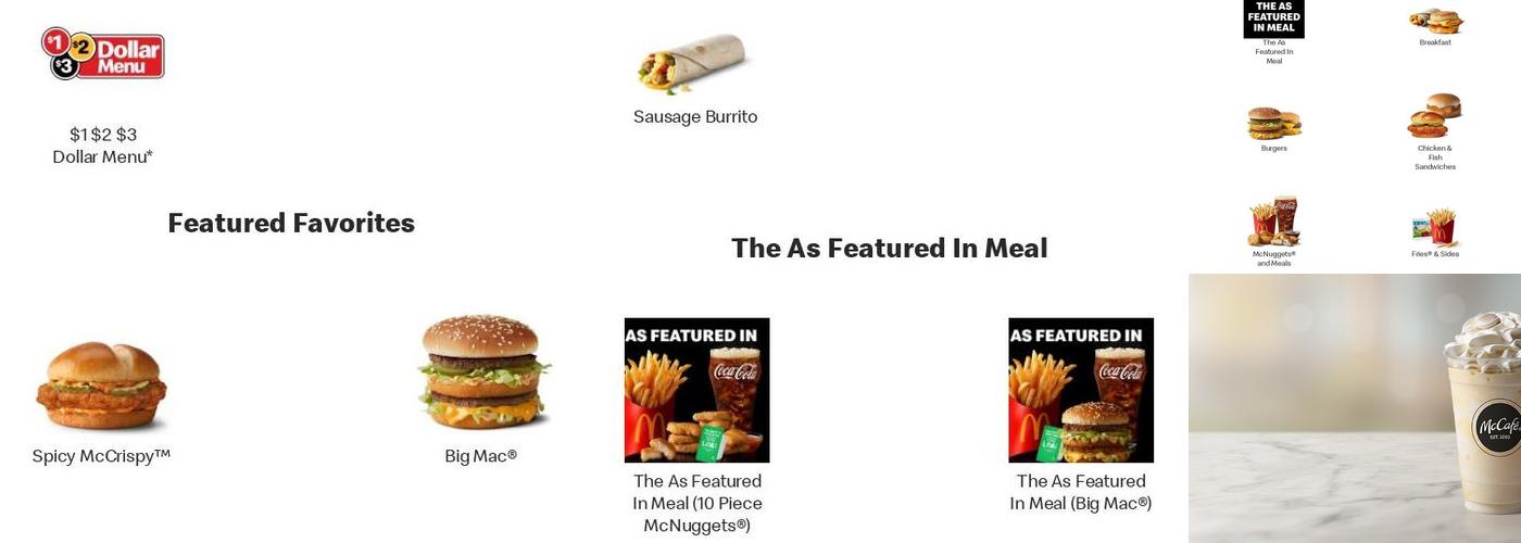 McDonald's Menu