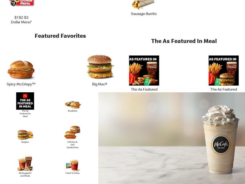 McDonald's Menu