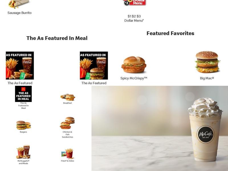 McDonald's Menu