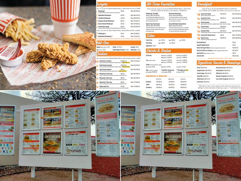 Whataburger Menu