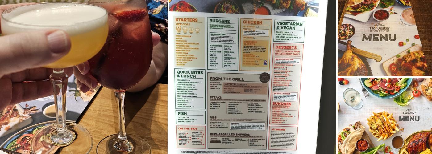 Harvester Meadowhall - Sheffield Menu