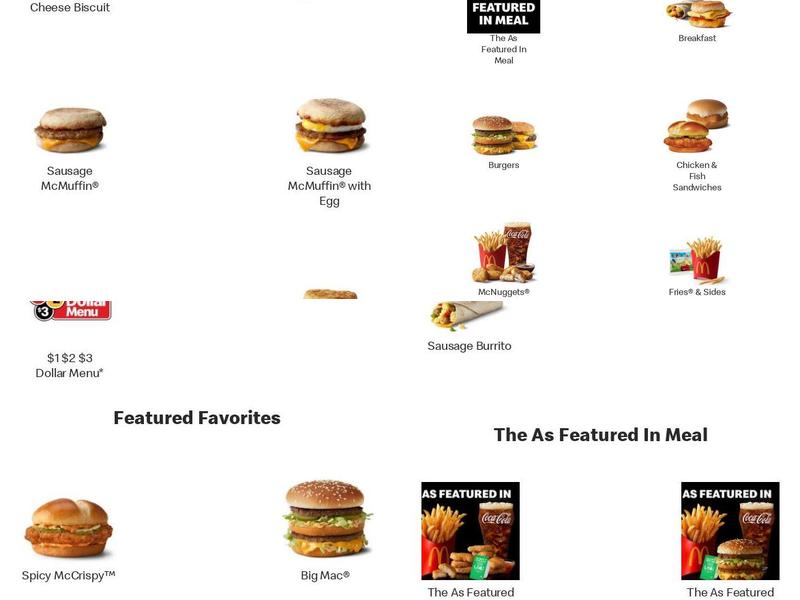 McDonald's Menu