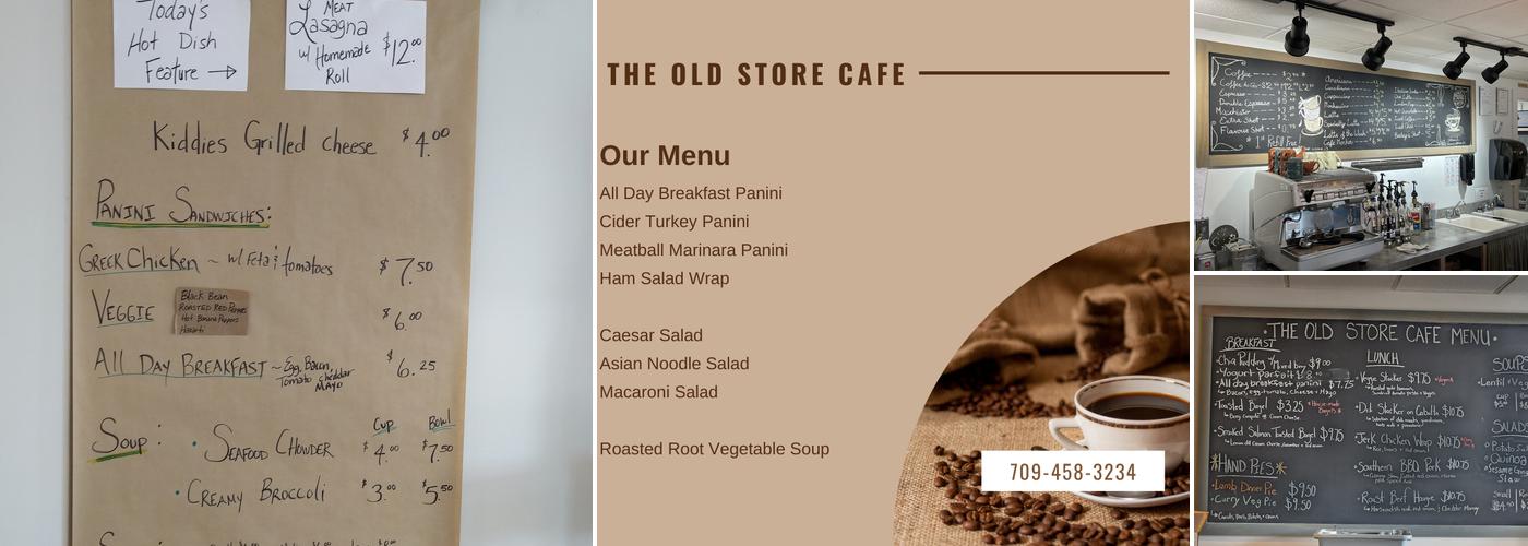 The Old Store Cafe Menu