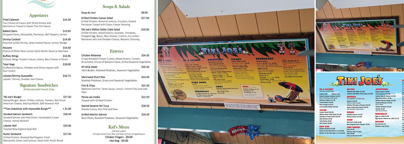 Tiki Joe’s Meschutt Menu