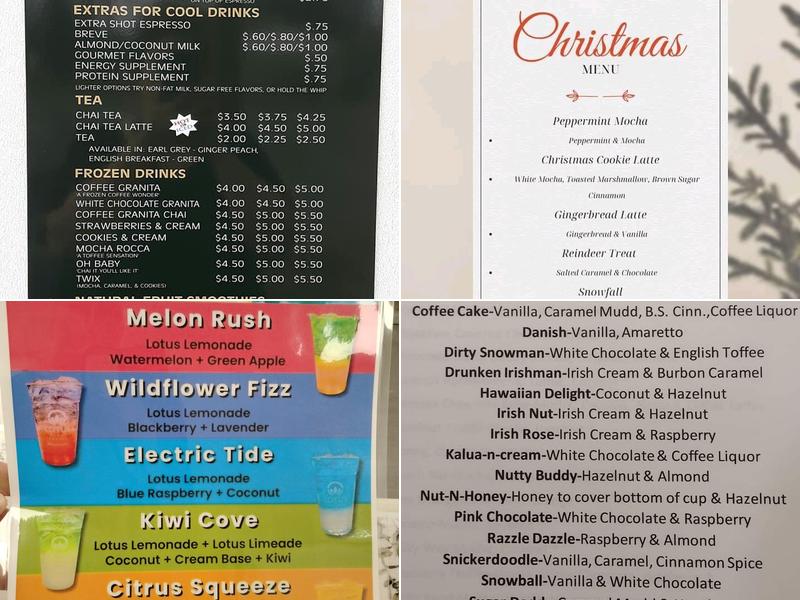 Mel's Mudd Coffee & Espresso Menu