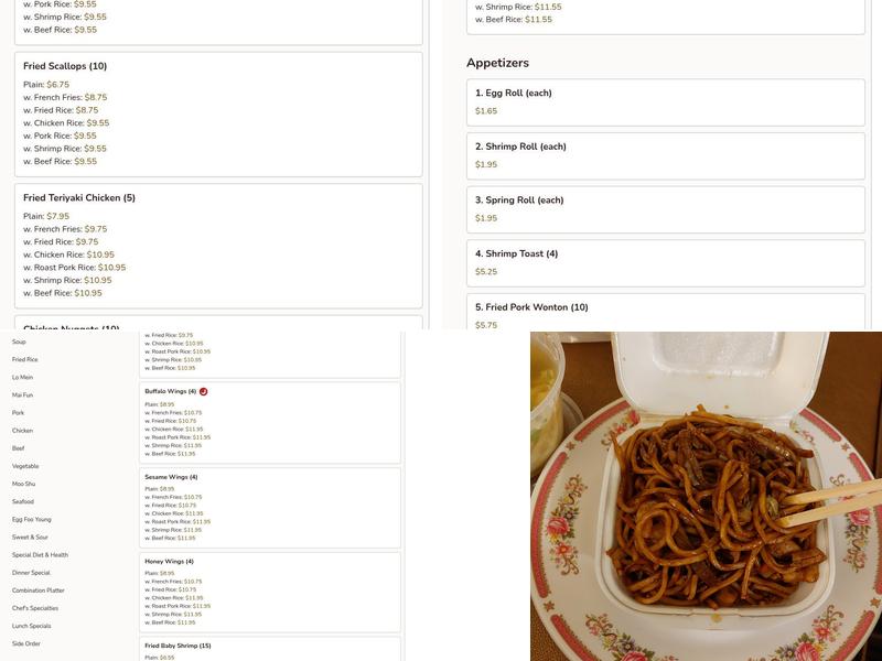 Hot Wok Menu