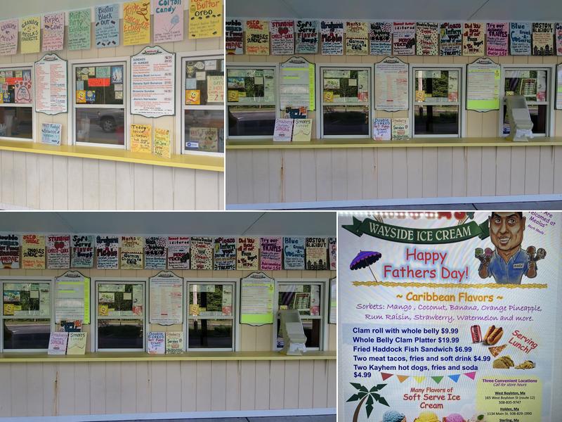 Meola's Wayside Ice Cream Menu