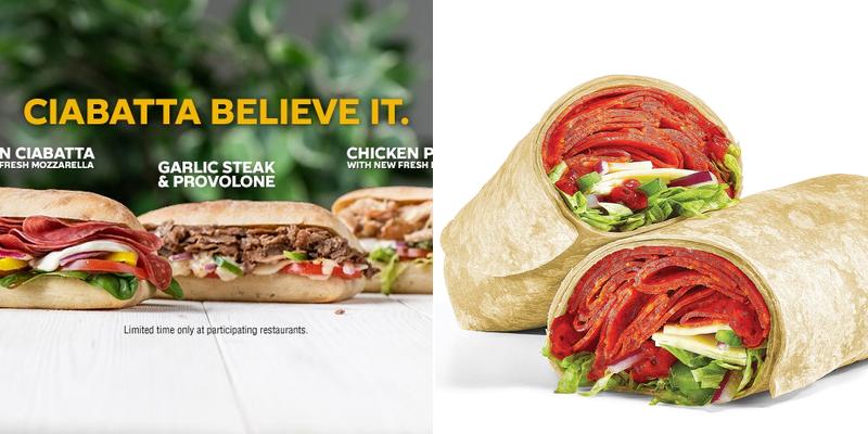 Subway Menu