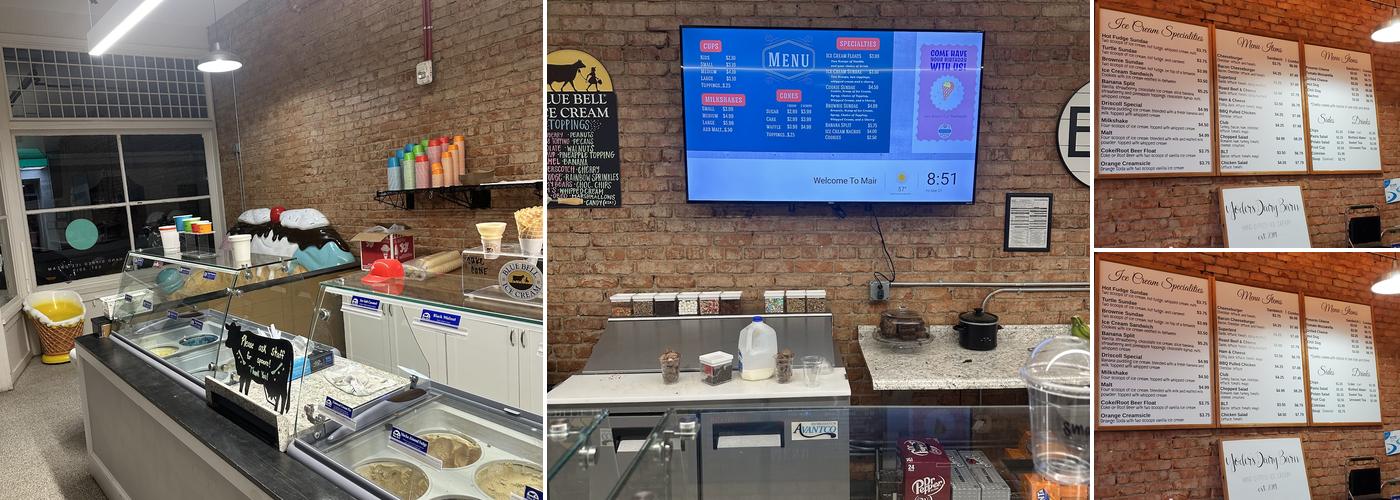 Main Street Treats Menu