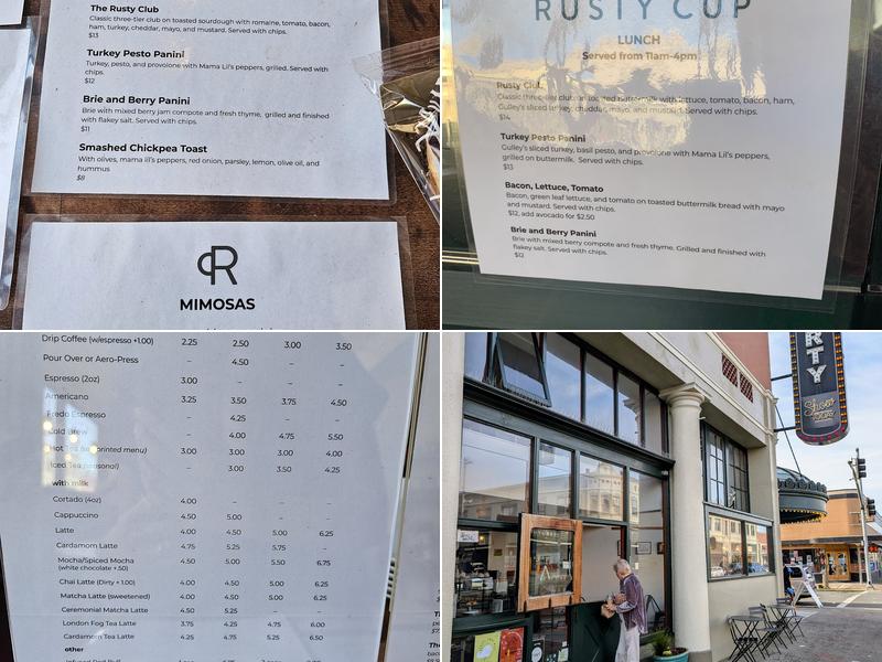 Rusty Cup Menu
