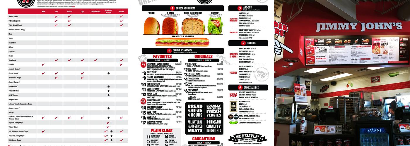 Jimmy John's Menu