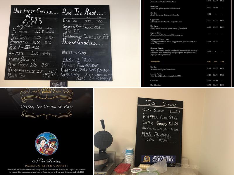 Duke & Dutchess Coffee Shoppe Menu