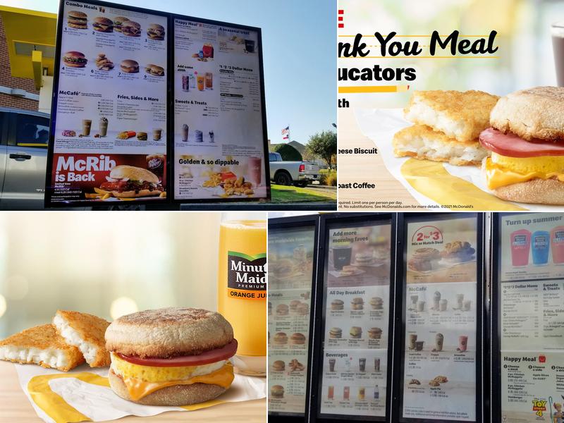 McDonald's Menu