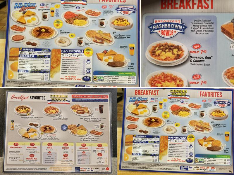 Waffle House Menu