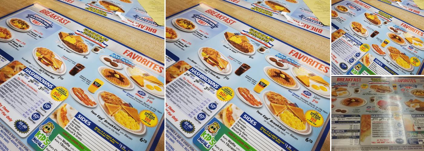 Waffle House Menu