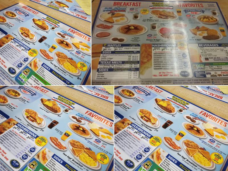 Waffle House Menu
