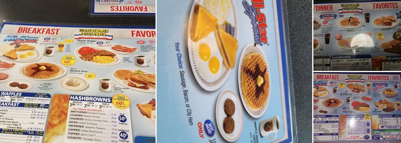 Waffle House Menu