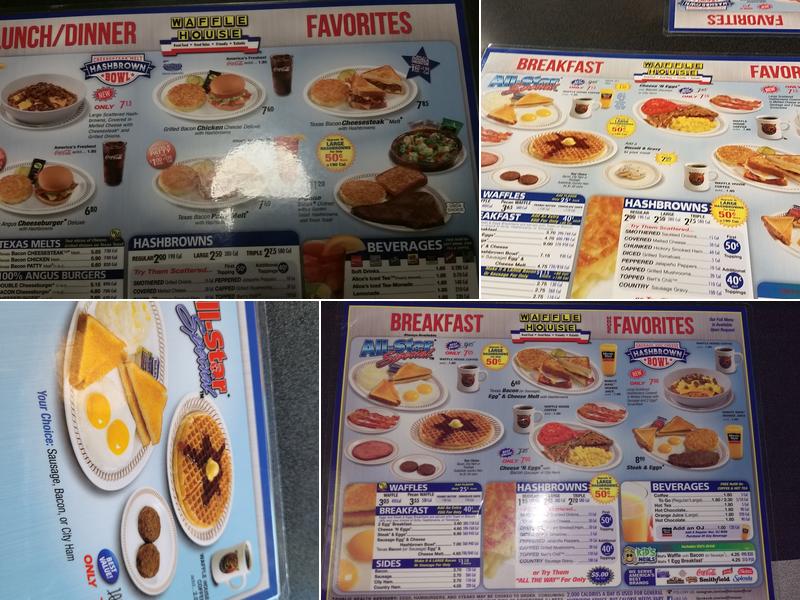 Waffle House Menu