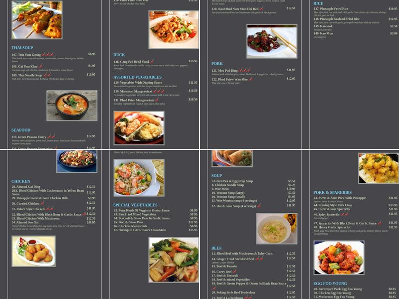 Silver Star Restaurant Menu