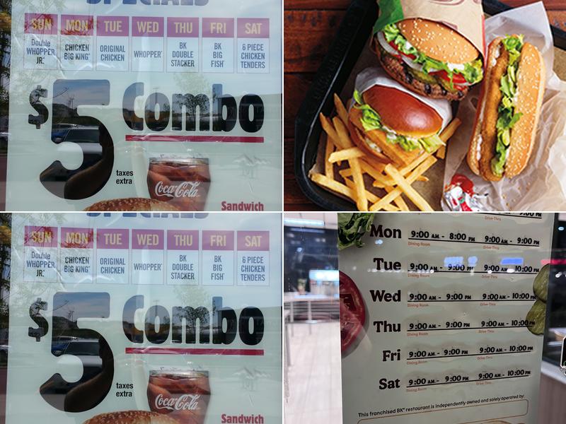 Burger King Menu