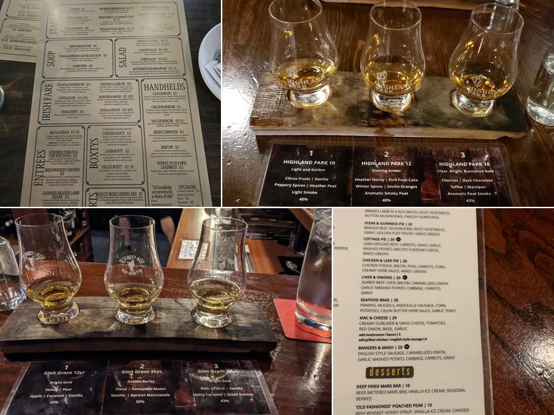 St James's Gate Irish Pub Menu