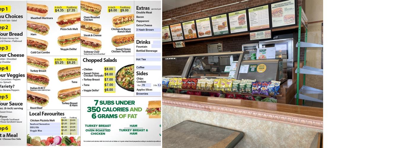 Subway Menu