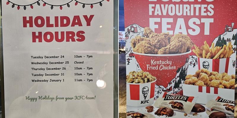 KFC Menu