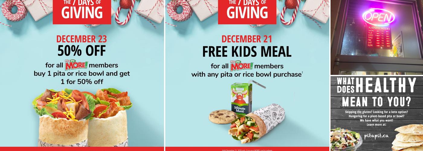Pita Pit Menu