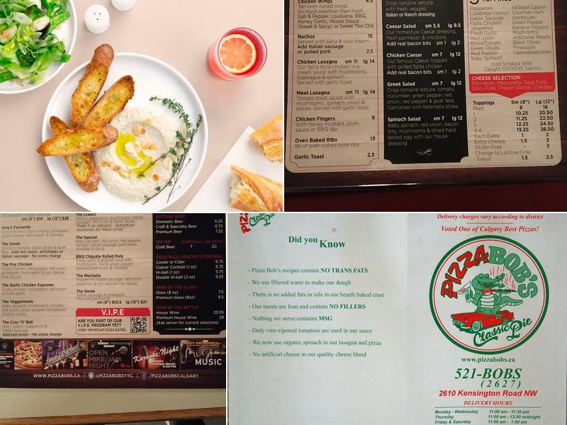 Pizza Bob's Classic Pie- Thin Crust Pizza Menu