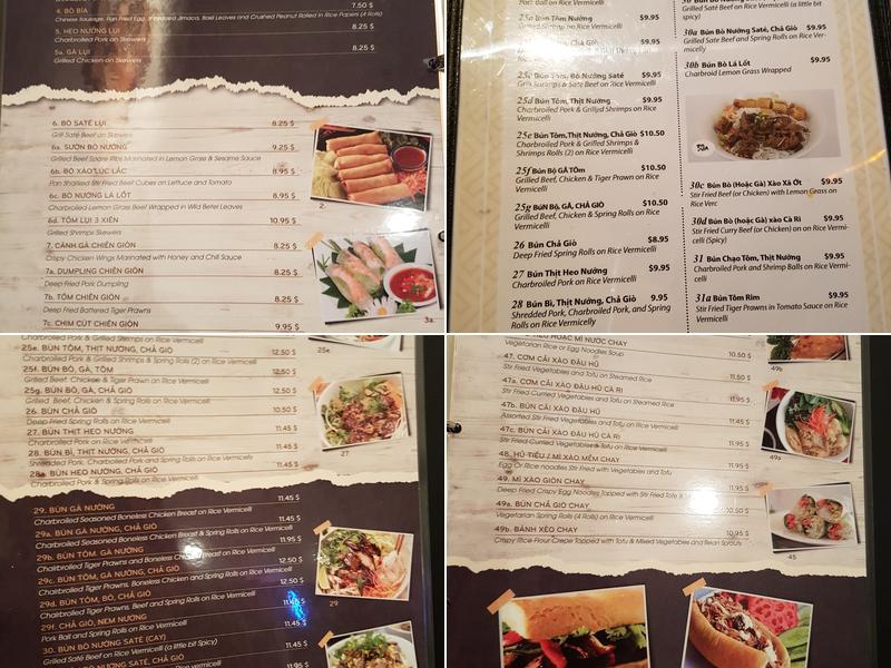 CO DO Vietnamese Restaurant Menu