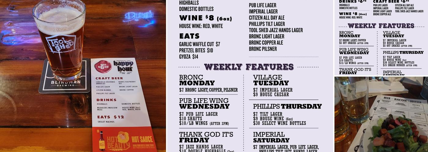 The Imperial Tap Menu