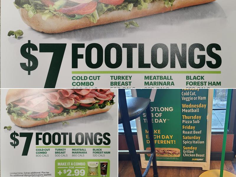 Subway Menu