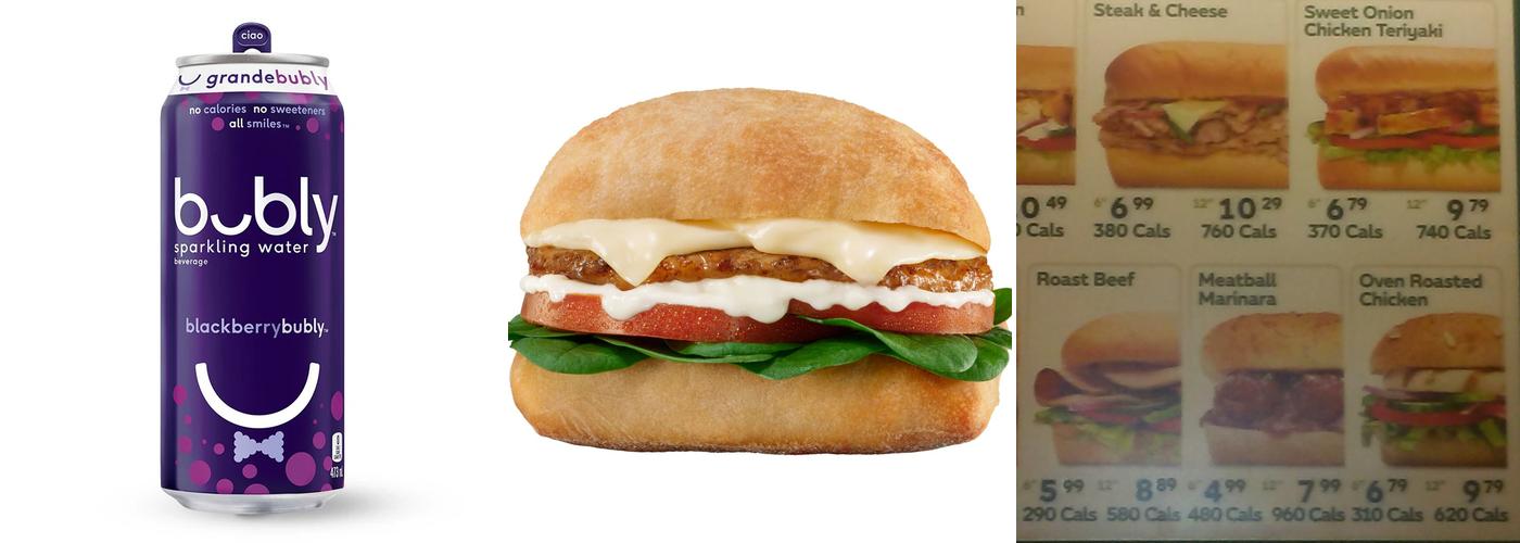 Subway Menu