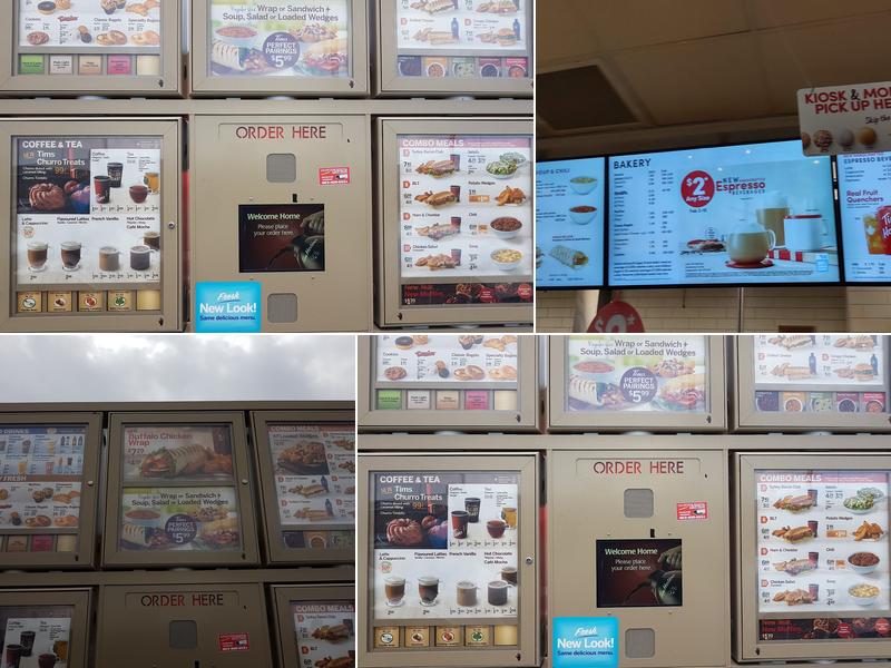 Tim Hortons Menu