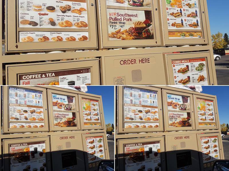 Tim Hortons Menu