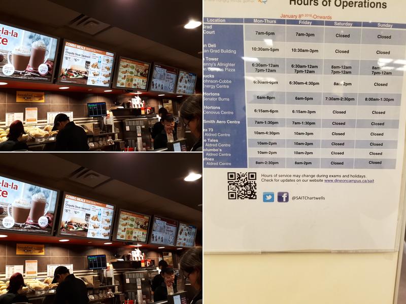 Tim Hortons Menu