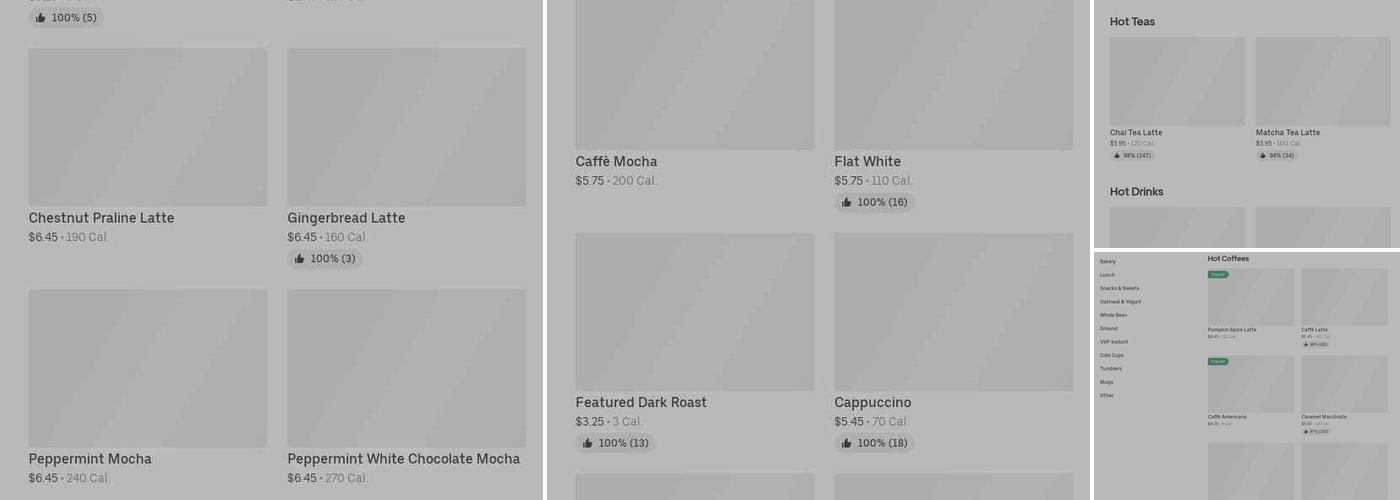 Starbucks Menu