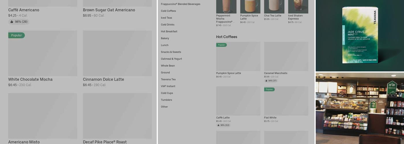 Starbucks Menu