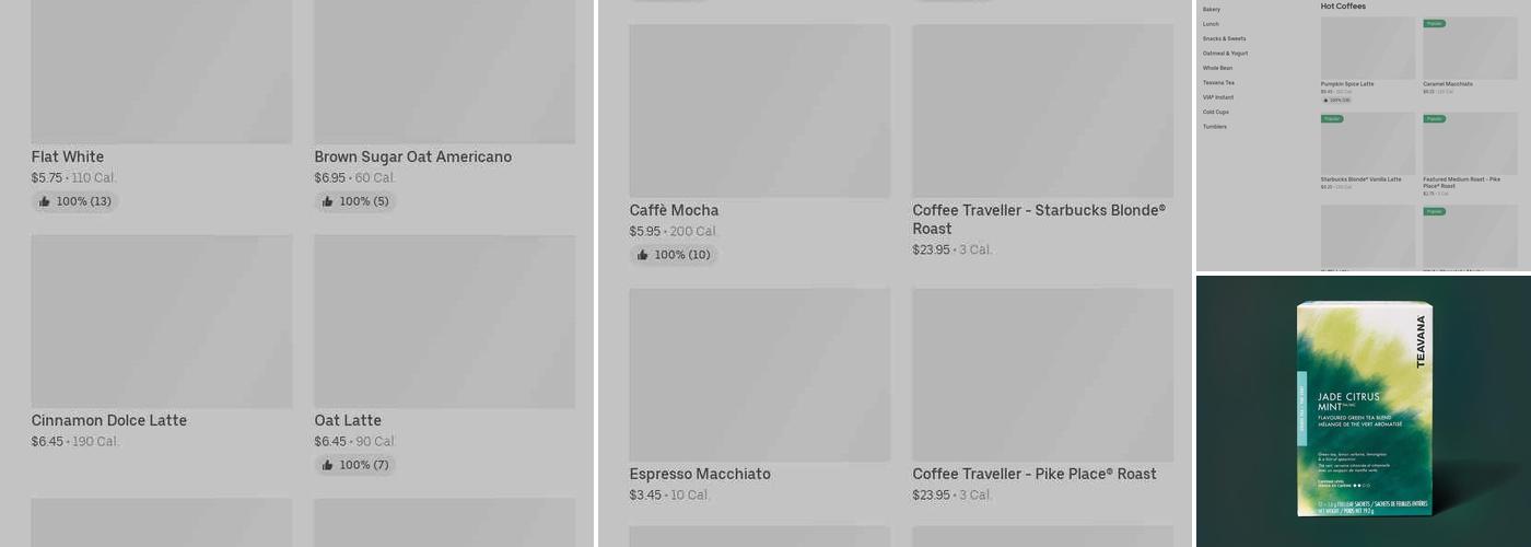 Starbucks Menu
