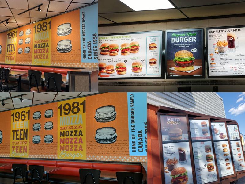 A&W Canada Menu
