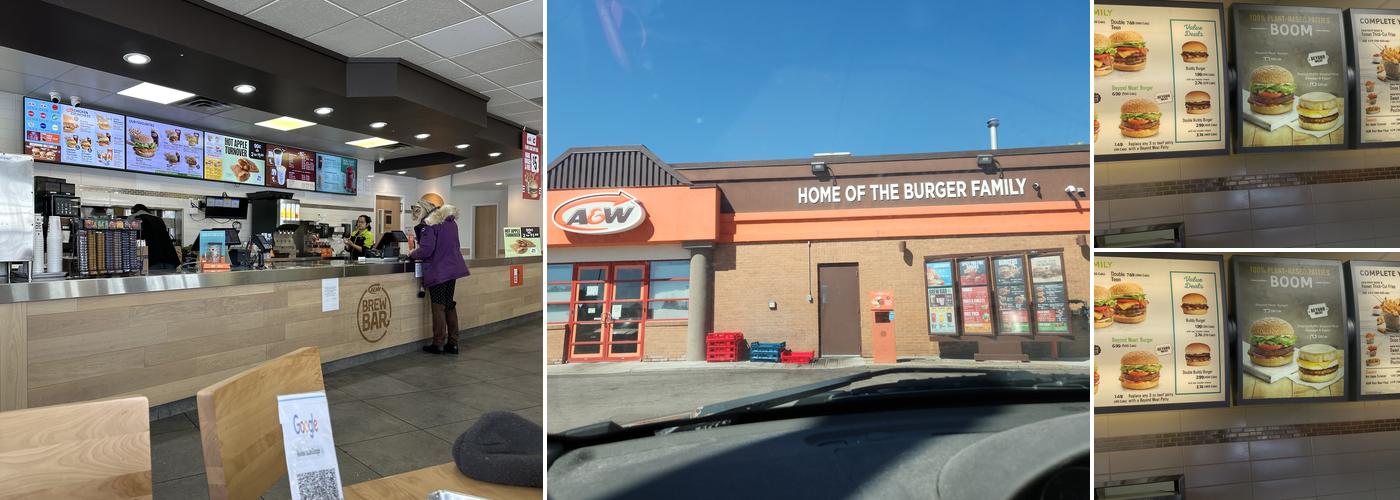 A&W Canada Menu