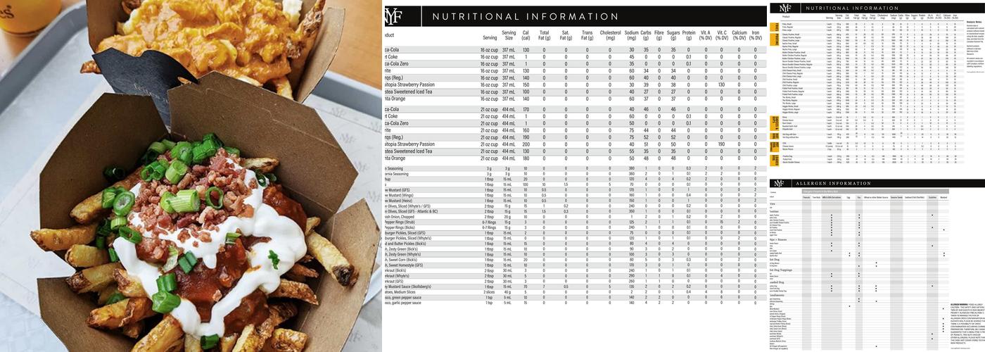 New York Fries Marlborough Mall Menu