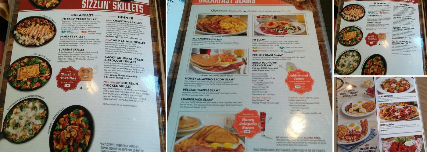 Denny's Menu