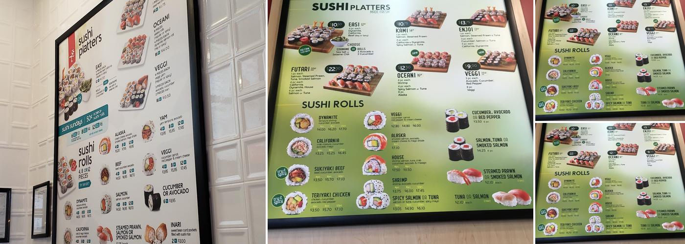 Edo Japan - Sunridge Square - Grill and Sushi Menu