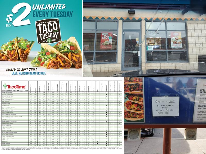 TacoTime Menu